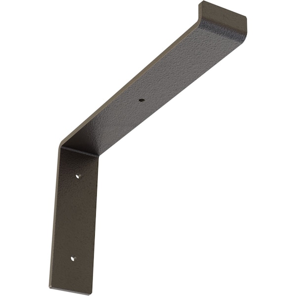 Ekena Millwork Steel Truss Shelf Bracket, Hammered Dark Bronze 2"W x 12"D x 7 3/4"H BKTM02X12X07TSHDB - main